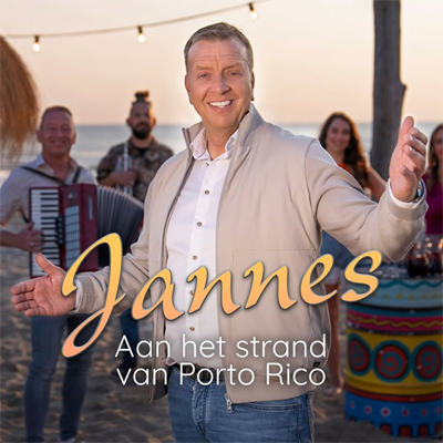 Jannes Aan het strand van Porto Rico